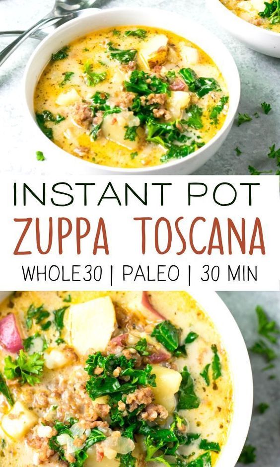 zuppa toscana instant pot Instant pot zuppa toscana