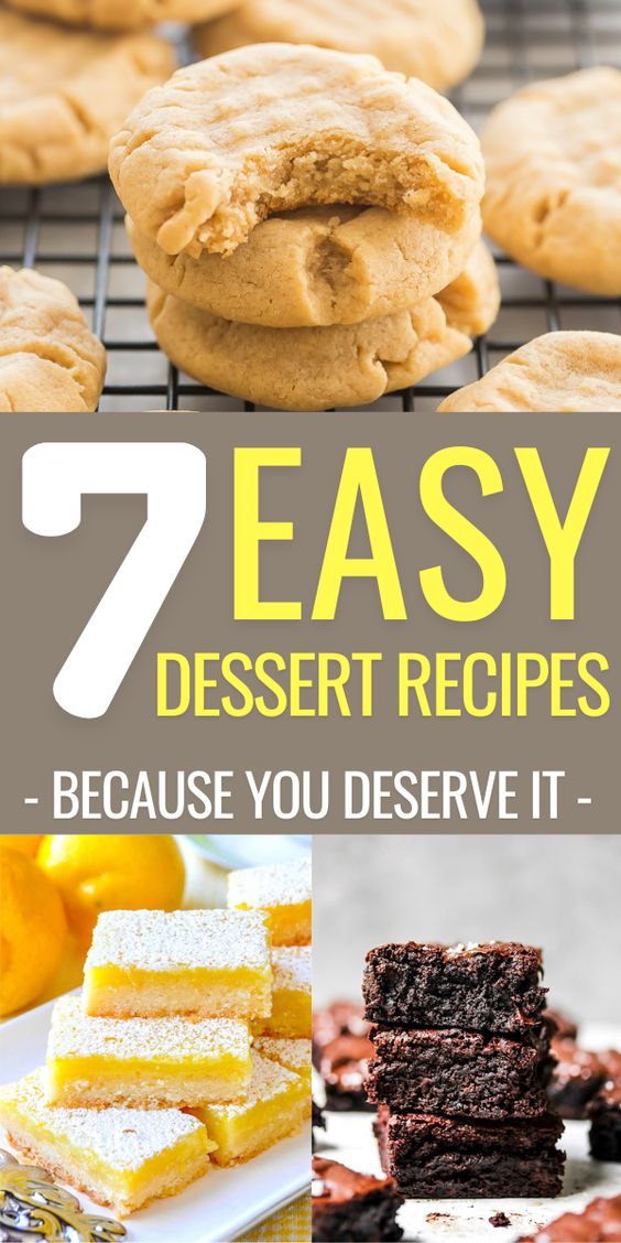 Easy Dessert Recipes − Quick & Simple With Few Ingredients - Ecstatic ...